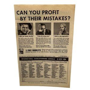 Vintage 1963 Print Ad International Correspondence School Scranton PA ICS